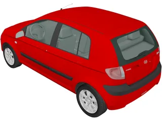 Hyundai Getz (2006) 3D Model
