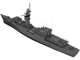 USS Knox 3D Model