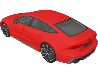 Audi RS7 Sportback (2020) 3D Model