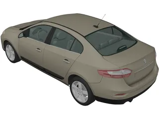 Renault Fluence (2010) 3D Model