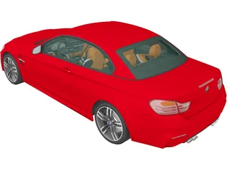BMW M4 F83 Convertible (2014) 3D Model