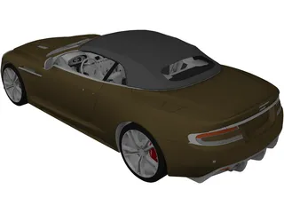 Aston Martin DB9 Volante (2009) 3D Model