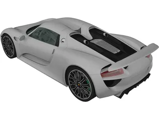 Porsche 918 Spyder (2015) 3D Model