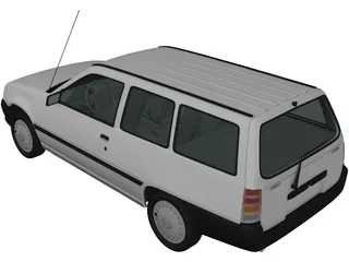 Opel Kadett Caravan (1991) 3D Model