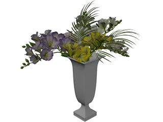 Freesia Flowers 3D Model