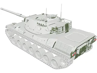 Leopard 1 3D Model