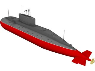 Project 636 Paltus (Kilo Class) 3D Model