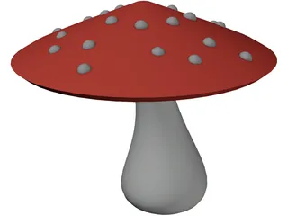 Magic Mushroom 3D Model