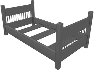 Bed Frame 3D Model