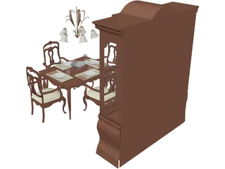 Dining Set 3D Model