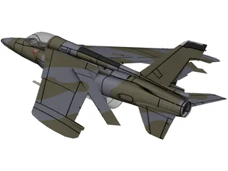 Folland Gnat Mk1 3D Model