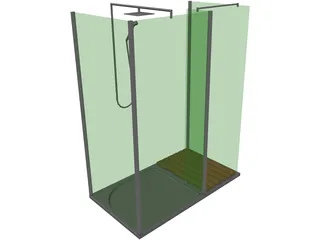 Shower Enclosure 3D Model