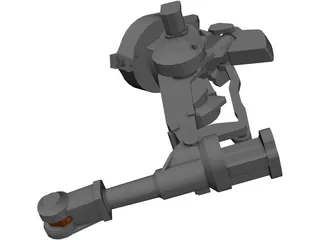 Six Axis Robot ABB4400_45 3D Model