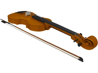 Violin 3D Model