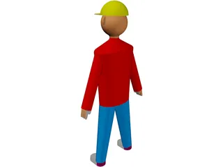 Working Man 3D Model