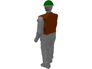 Working Man 3D Model