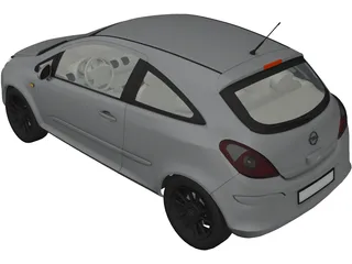 Opel Corsa (2007) 3D Model