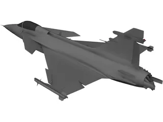 Saab JAS-39C Gripen 3D Model