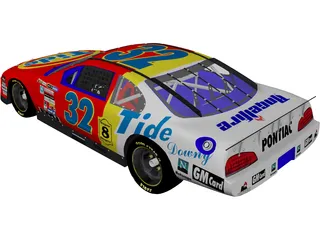 Nascar Stock Car 3D Model