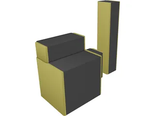 Speakers 3D Model