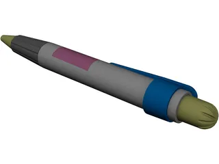 Retractable Pen 3D Model