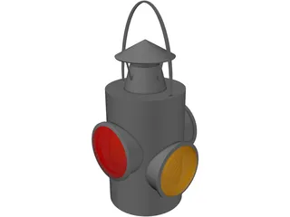 Railroad Lantern 3D Model