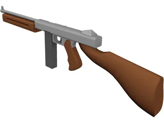 Old School Rifle 3D Model