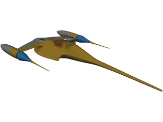 Star Wars Naboo N1 Starfighter 3D Model