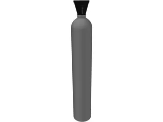 Gas Cylinder 3D Model