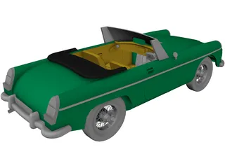 MGB Sports Car 3D Model