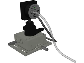 Si Detector 3D Model