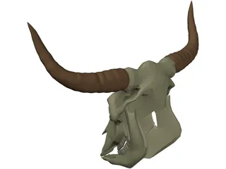 Cow Scull 3D Model