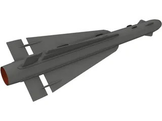 AIM-4D Falcon (RB28) 3D Model