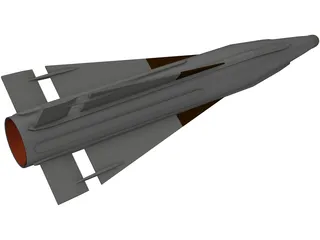 AIM-26B Falcon (Rb27) 3D Model