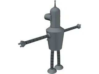 Futurama Bender 3D Model