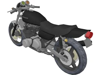 Kawasaki Z900 3D Model