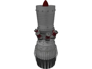 Jet Engine 3D Model