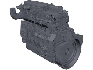 Cummins QSB 6.7 Engine 3D Model