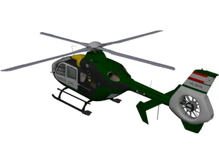 Eurocopter EC-135 Guardia Civil 3D Model