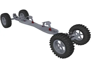 Mountainboard 3D Model