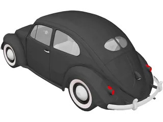Volkswagen Beetle (1948) 3D Model