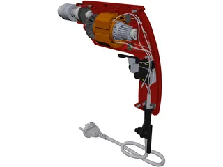 Hand Drill 3D Model