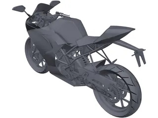 KTM RC 200 3D Model