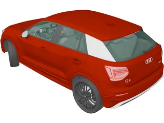 Audi Q2 S-Line (2017) 3D Model