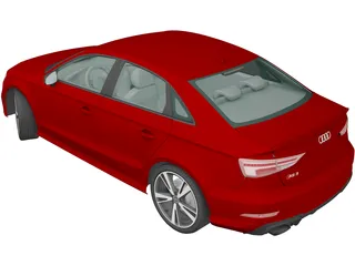 Audi RS3 Sedan (2017) 3D Model