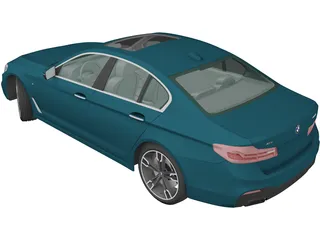 BMW M5 Sedan Performance (2017) 3D Model