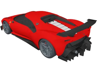 Ferrari P80C (2019) 3D Model