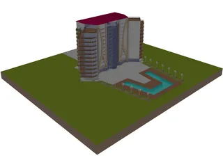 Luxury Building 3D Model