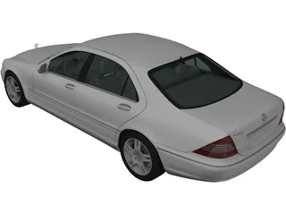 Mercedes-Benz S500 (2004) 3D Model