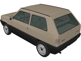 Fiat Panda (1980) 3D Model